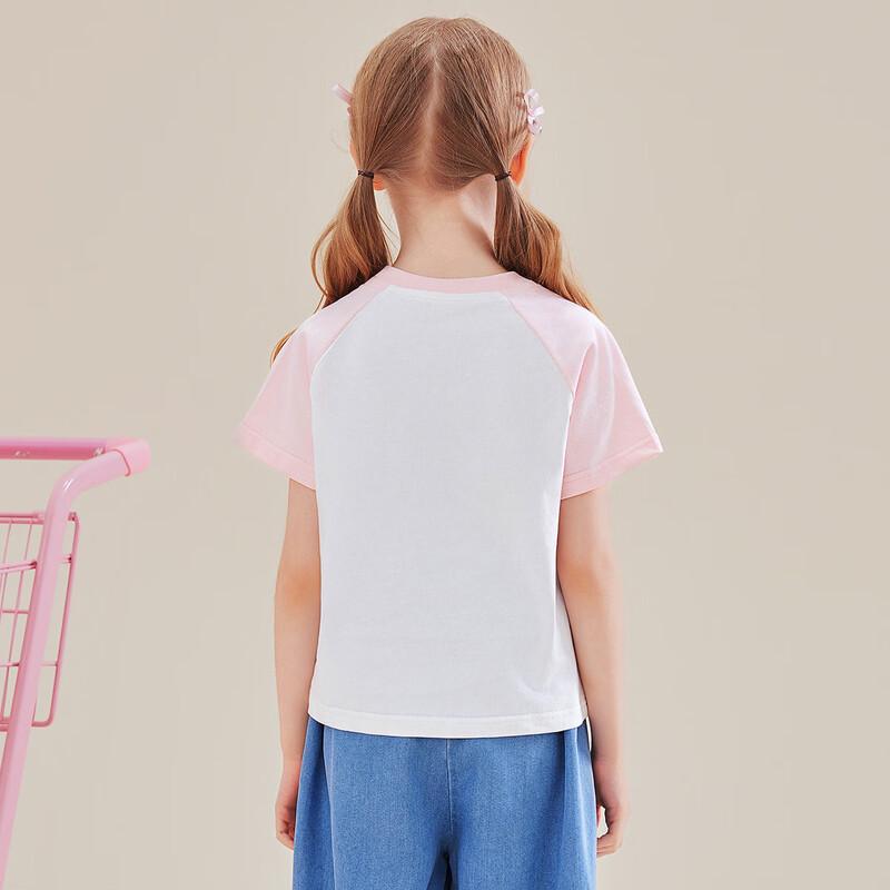 Hello Kitty Girls' Cartoon Print Short Sleeve T-Shirt