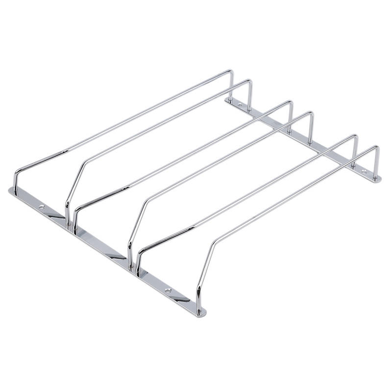 1Pc Organizer Wine Glass Hanger Rack Bar Storage Goblets Hanger Space Saving Under Cabinet