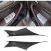 Car Inner Door Pull Handle Panel Pull Trim Covers for BMW 5 Series G30 G38 2018-2020 Matte Black 2pcs Auto Accessories