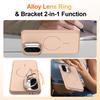 For Samsung Galaxy A57 5G Case Skin-touch PC + TPU Magnetic Phone Cover with Lens Frame Kickstand