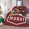 Band M-Morat Throw Lightweight 240g Flannel Blanket Soft Skin-friendly for Summer Cooling