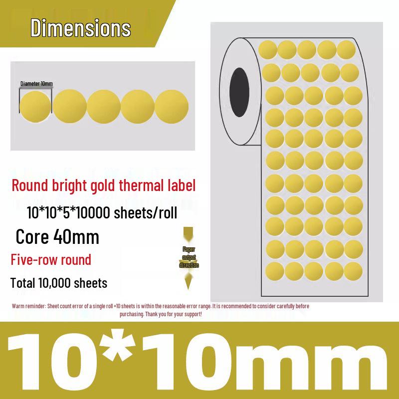Silver Thermal Adhesive Printable Food Label