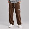 Pantaloni da uomo a gamba dritta, casual, comodi, lunghi, per l'uso quotidiano