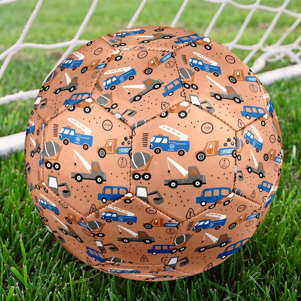 Excavator Theme Size 5 Soccer Ball, Suitable for Both Indoor and Outdoor Matches, a Gift Suitable for Everyone.