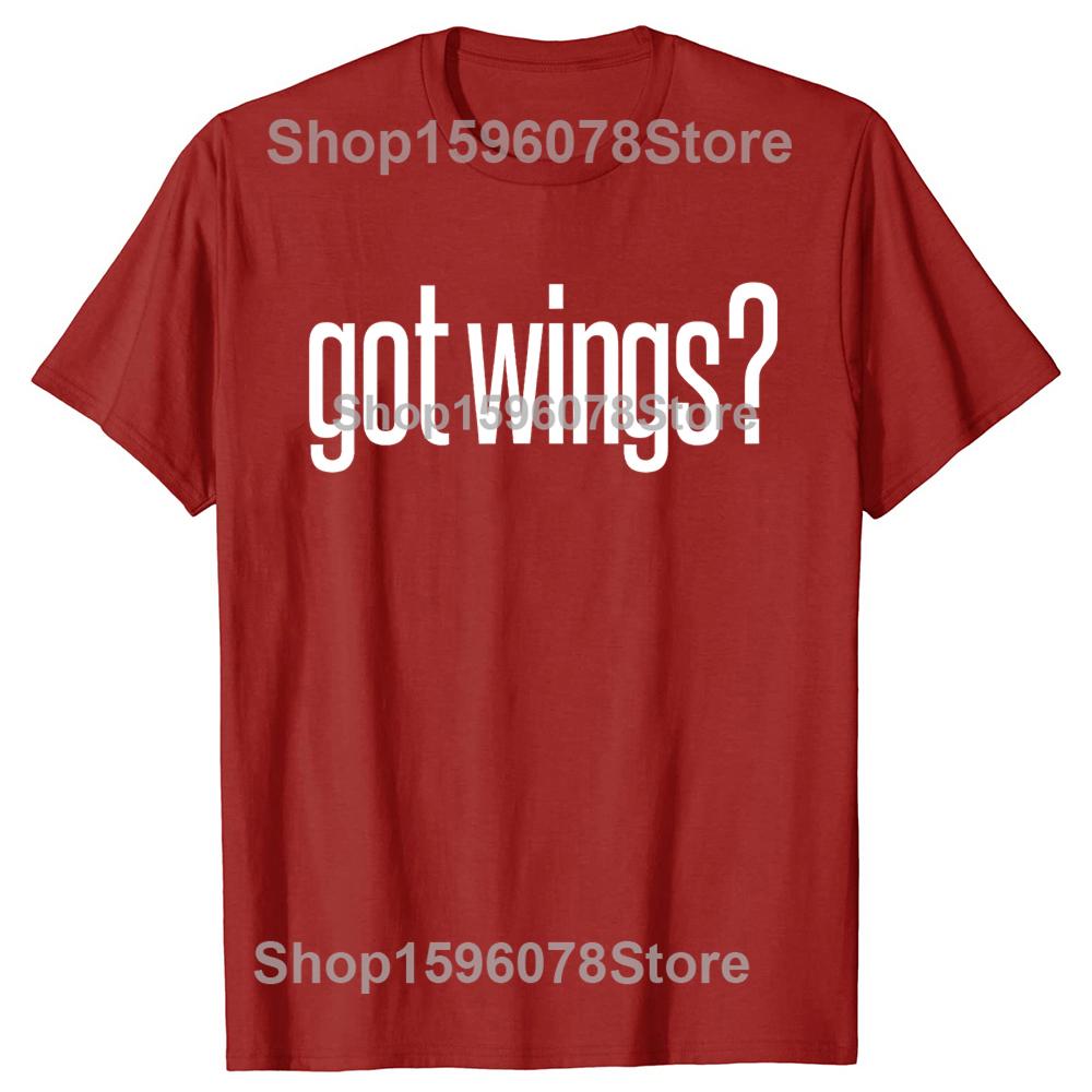 Got Fried Chicken Wings Food Image Lover Fun Tshirts Men Tshirt 100 Cotton Loose Oversized Crewneck Collar Hip Hop T Shirt S
