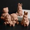 Sturdy Silicone Mould for Animal Shaped Candle Including Bear and Rabbits Designs for Projects