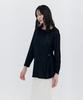 WNDERKAMMER Wool Button Line T-Shirt_Navy
