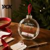 Christmas Ball Decor Clear Acrylic Fillable Ball, DIY Transparent Ornament for Xmas Tree Tree, Hanging Holiday, Wedding, Party, Home Decoration