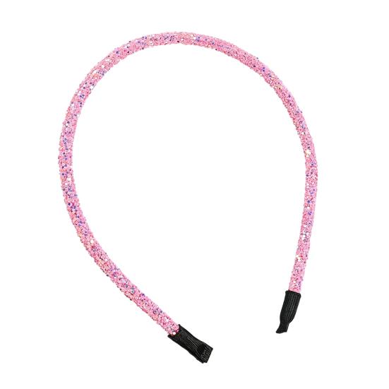 

Women Headband Three-Dimensional Heart Shape Sparkling Sequins Decor Hair Hoop Valentine Day Hair Accessory E