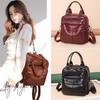 Lässige Damen-Multifunktions-Umhängetasche, modisch, weiches PU-Leder, Designer-Frauen-Rucksäcke für Schule, Teenager, Reiserucksack