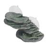 Tortoise Climbing Platform Resin Lifelike Aquarium Rock Ornament Reptile Basking Dock with Suction