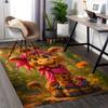 1pc Anime Giraffe Chair Mat - Pink Bandana Design Office Rug for Home Decor, Seasonal Gift, Anti-Slip Carpet Suitable for Office and Living Room.C018