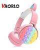 VAOLRO Wireless Headphone Car Ear Children Headset Quality Sounds With Microphone Portable Foldable Bluetooth Earphones For All Smartphones