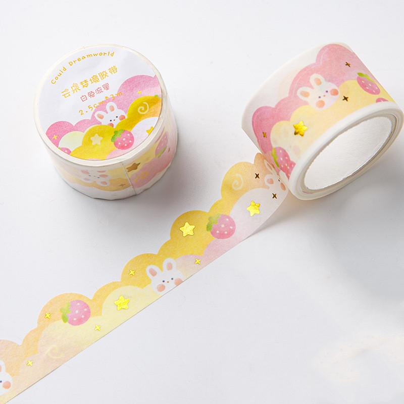 5m Cartoon Animal Plants Pattern Washi Tape Decorative Sticker Stationery Planner Tape Sticker DIY Scrapbooking Journal Decor