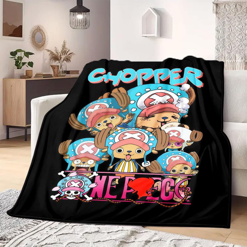 Tony Tony Chopper Print Blanket Warm Comfortable Flannel Blanket Suitable for Bedrooms,Sofas, Beds,Chairs,Travel -QIAO144