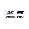 3D ABS Adhesive Black Letter Badges for Trunk Emblem Suitable for BMW X5 E53 E70 F15 G05 Models XDrive28i 30i D 35i 40i 48i 50i Zw6