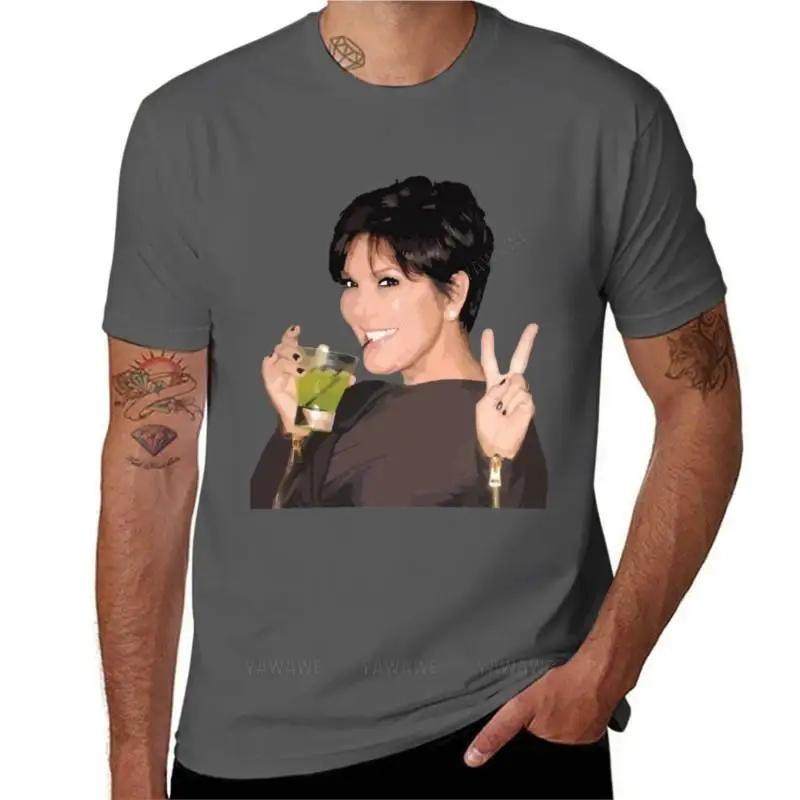 

Cotton tshirt men Kris Jenner TShirt summer clothes Short sleeve mens graphic tshirts big and tall brand tees 4XL