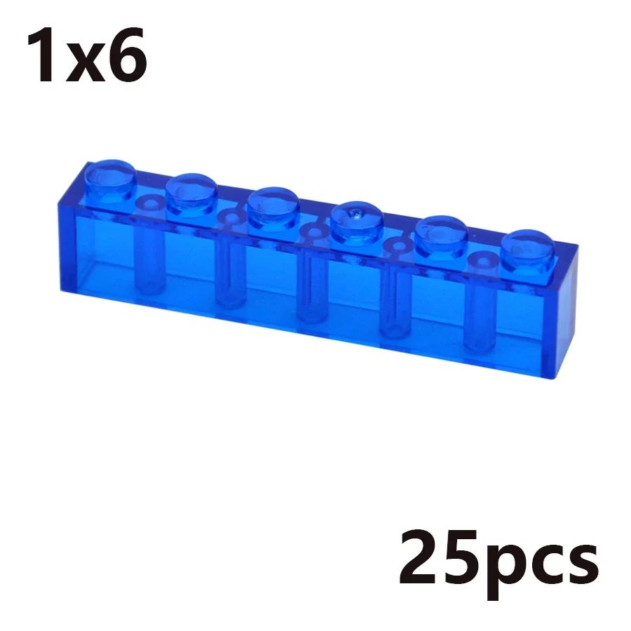 MOC Transparent Thick Building Blocks Figures 1x1 1x2 2x2 2x4 Dots Clear Brick Compatible Brand Educational Creative Toy for Kid