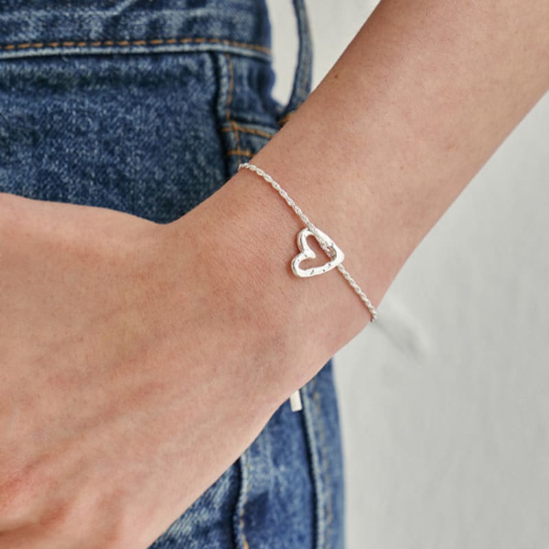 Liersi Bumpy Heart (m) Rope Chain Bracelet