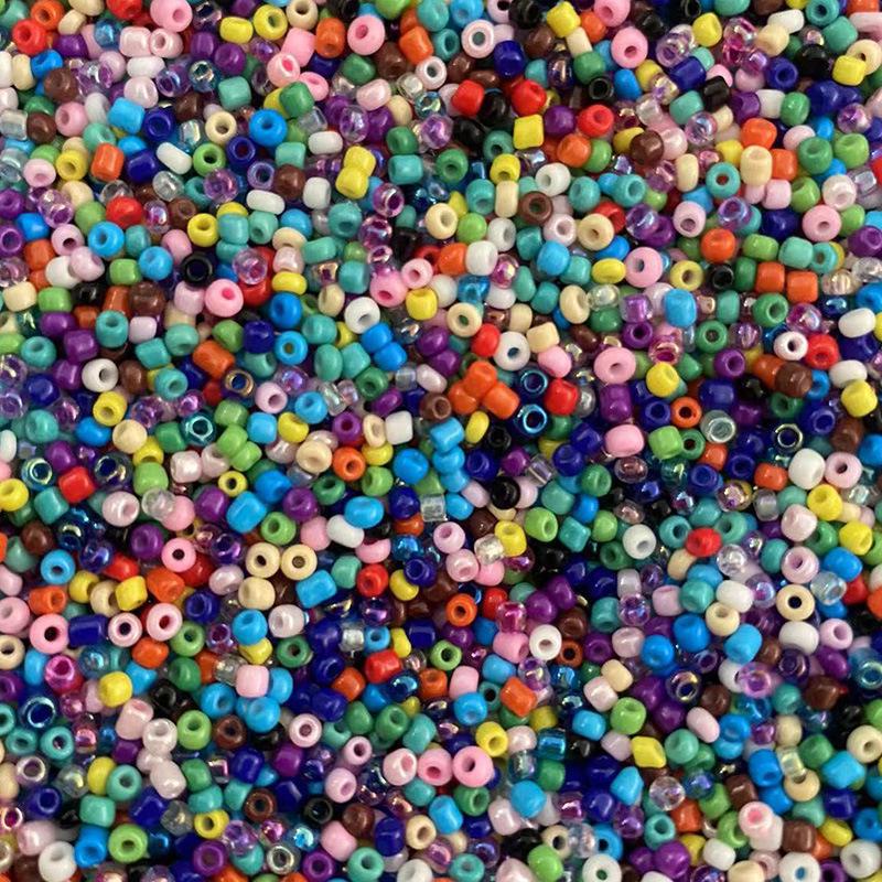 2mm Jednokolorowe szklane koraliki do samodzielnego tworzenia biżuterii - kolczyki, bransoletki, naszyjniki, akcesoria