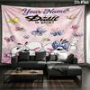 Diddl Custom Name Wall Tapestry Aesthetic Wall Hanging Printed Fabric Blanket Decorative Tapestries for Bedroom Living Room Home Decor