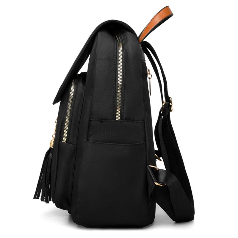 Travel Backpack Large Capacity Computer Bag Women's Commuter Solid Color Backpack