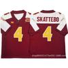 ג'רזי פוטבול קולג' לגברים NCAA Arizona State Sun Devils 4 Skattebo רקום ביצועים ביגוד ספורט