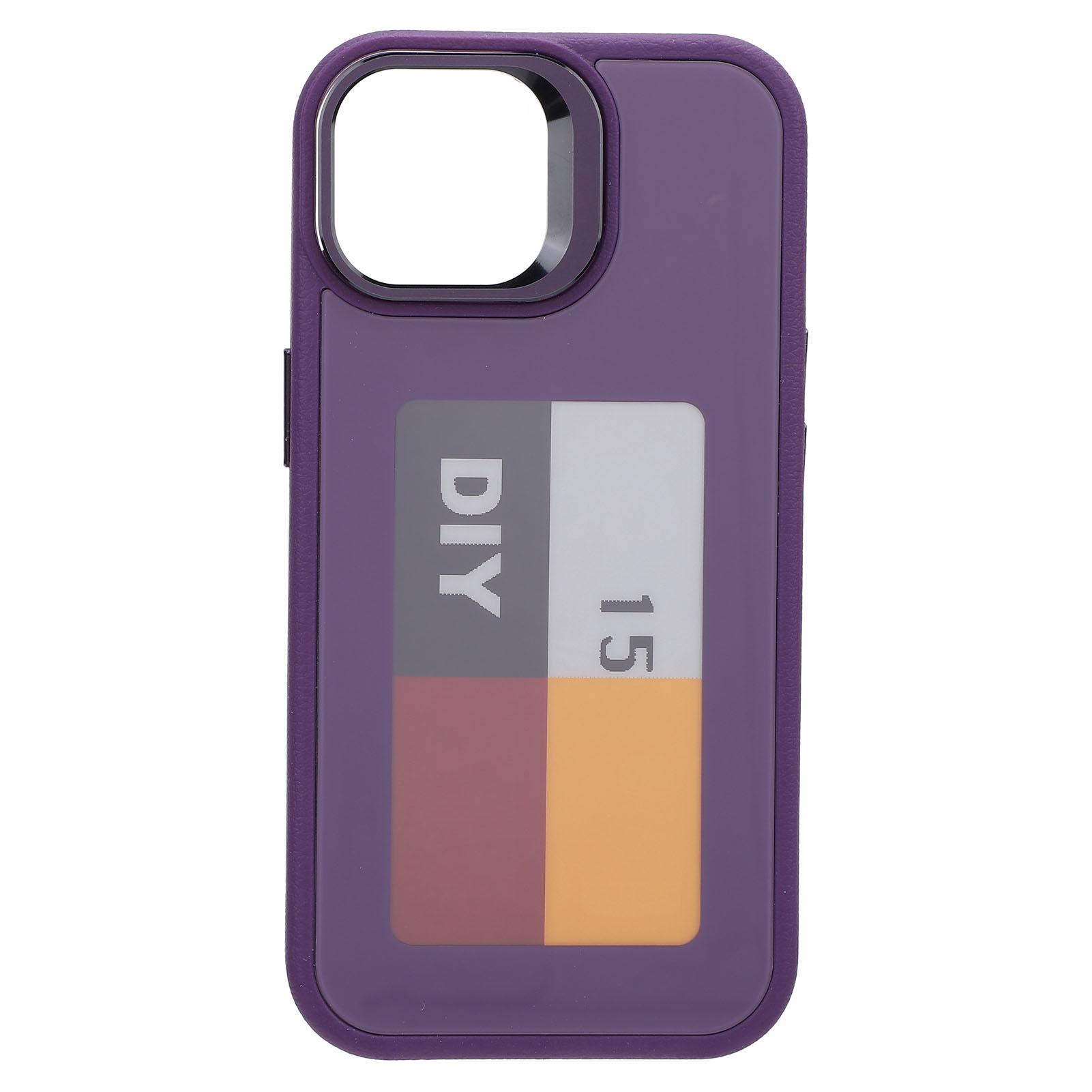 

Смарт NFC Ink Экран Телефон Чехол TPU DIY Экран Проекция Телефон Чехол Поддерживает Дисплей 3,52 Дюйма Cus Purple