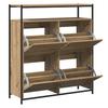 Shoe Cabinet Artisan Oak 100 X 34 X 112 Cm Particleboard
