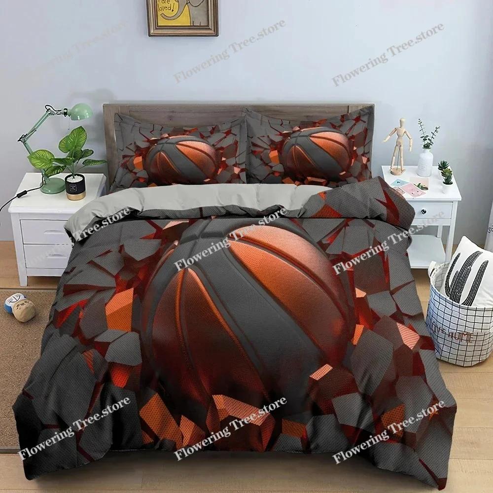 3D Basketball Bedding Set For Boy Bedroom Duvet Cover Comforter Covers Single Twin King Size Quilt Cover Home Textile 3PCS
