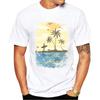 TEEHUB Casual Tees Hipster Beach Surf Men T-Shirts Boy Retro Car Print Short Sleeve T-Shirt Sport Tops Fashion Streetwear