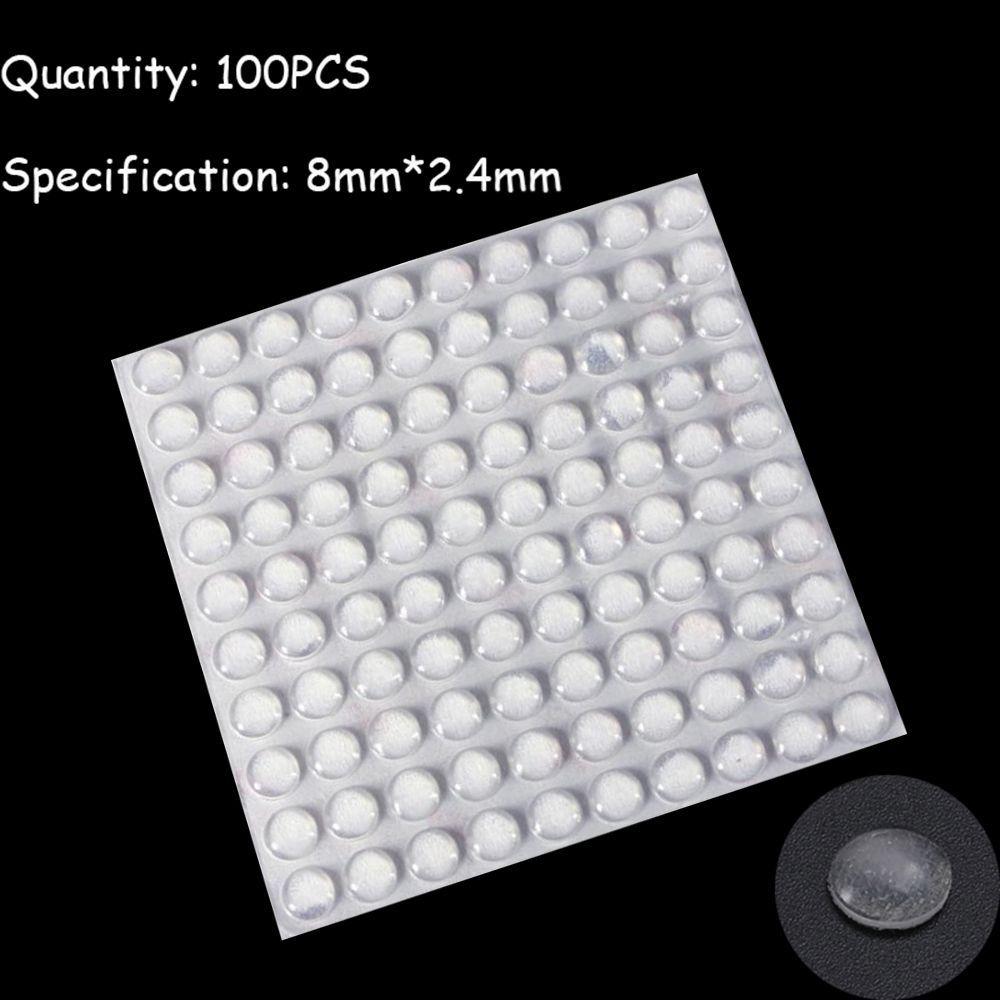 50/64/80/100PCS Transparent Collision Cushion Bumper Silicone Buffer Pads Furniture Door Stopper Self-adhesive Damper