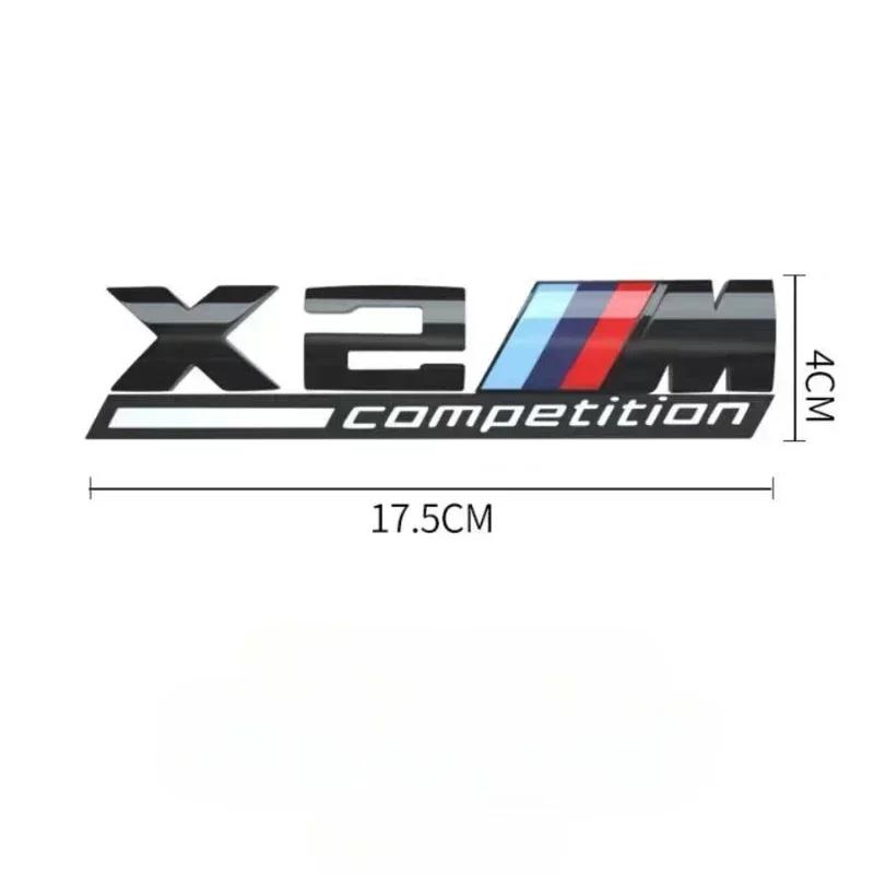 3D ABS suitable for BMW tail badge M1 M2 M3 M4 M5 M6 M7 rear digital side car logo x1x3x4x5x6 Sport M Competition black sticker
