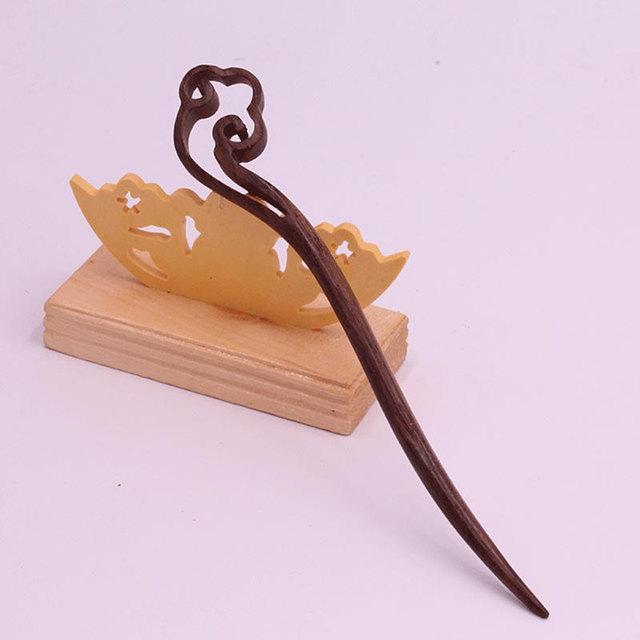 Chinese Hair Sticks Wooden Hairpins For Women Traditonal Carved Vintage Hanfu Hair Fork Ancient Chop Stick Headwear Jewelry