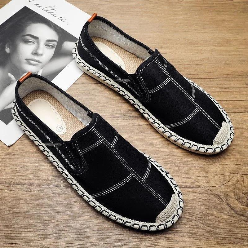 Fashion Coslony New Men Casual Loafers Classic Flat Men Shoes Embroidered Tiger Shoes Letter Printing Slip On Footwear Male Plimsolls