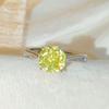 Rose Cut High Carbon Diamond Jewelry 925 Sterling Silver Ladies Ring Simple Sweet Elegant Wedding RingGood product