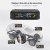 Wireless Tire Pressure Monitor HD LCD Display Real Time Alert Solar Powered USB Charging Tire Pressure Monitoring System