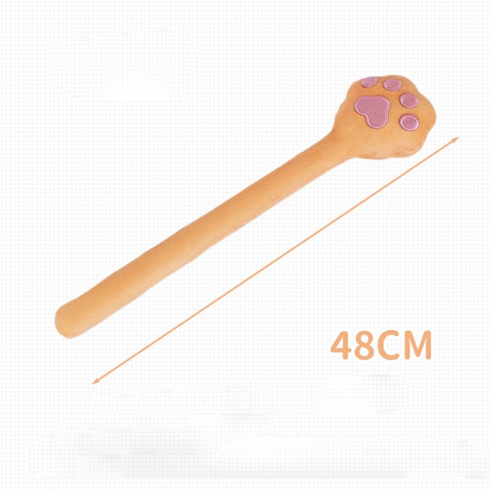 Plush Fabric Massage Pat Cat Paw Shape Latex Massage Stick Cat Paw Massage Stick Body Relaxation