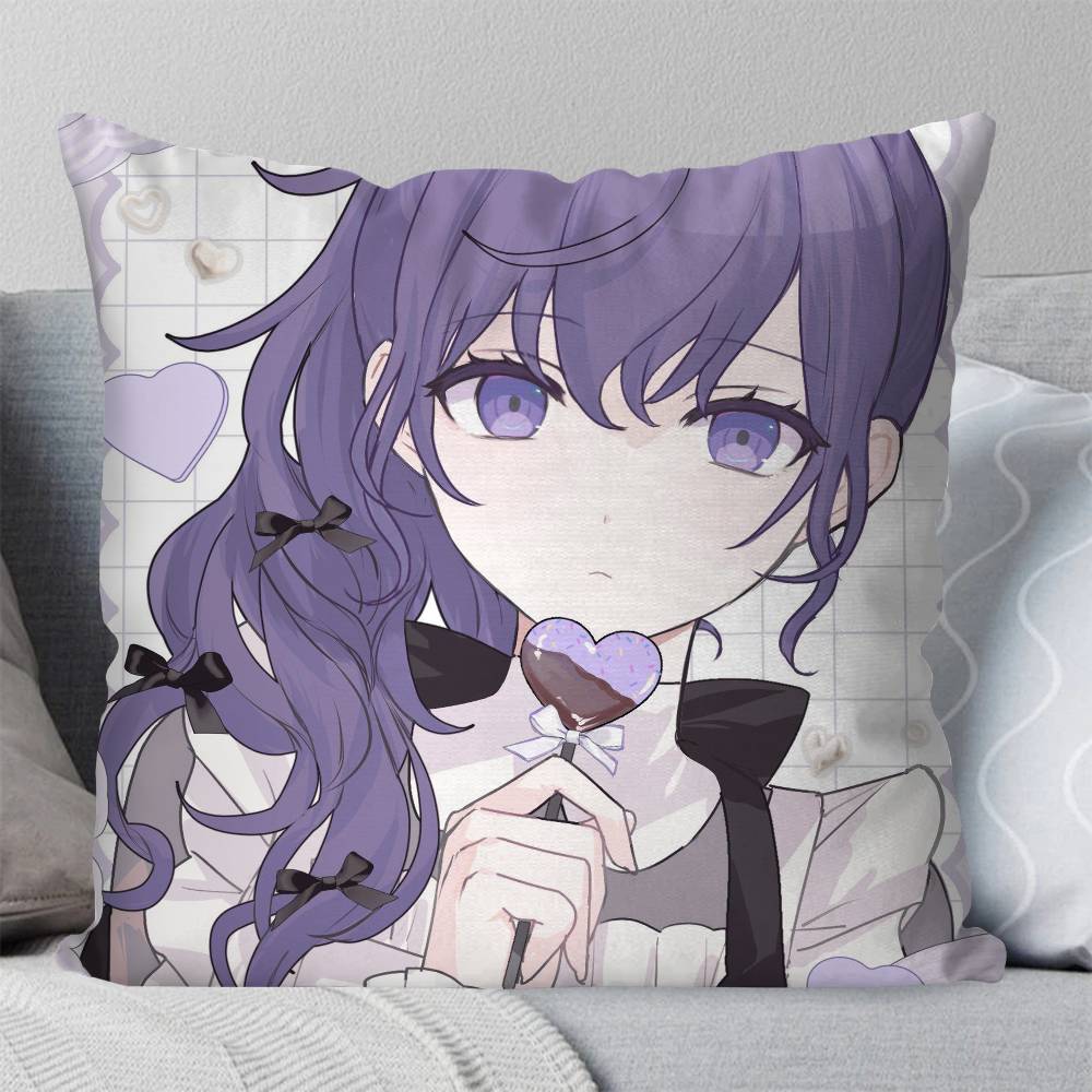 Mafuyu Asahina Anime PProject Pillow Case Fashion Square Pillowcase Bedroom Sofa Room Ins Decoration Leisure