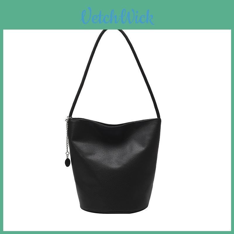Minimalist Pu Water Bucket Bag With Inner Pocket For Casual Outings