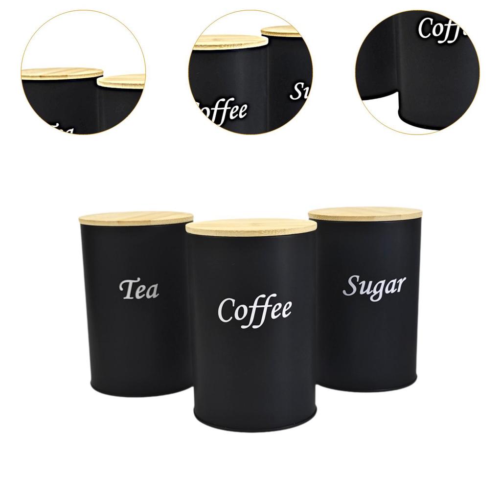 Küchenvorratsdosen Set Speisekammergläser Praktisch Mode Kaffee Tee Zucker