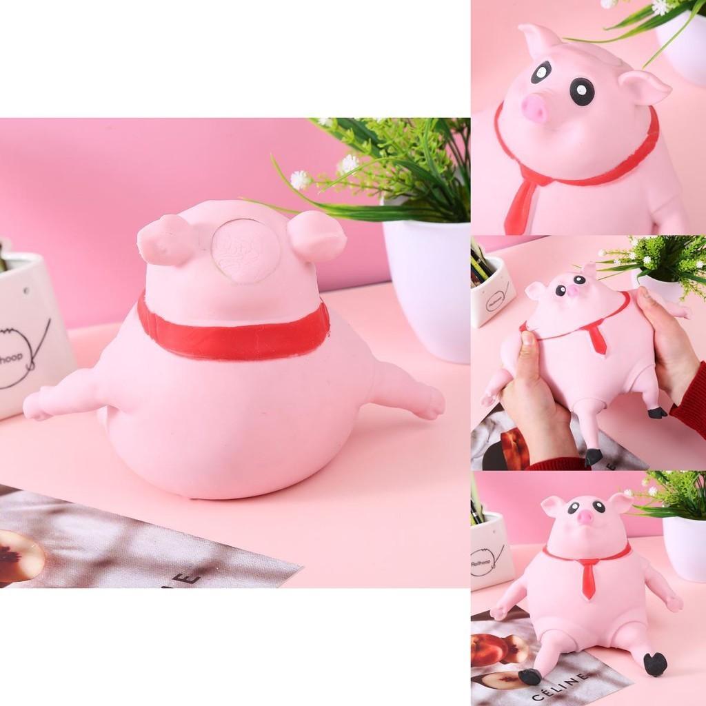 Adorable Pink Pig Tpr Toy With Memory Sand For Stress Relief