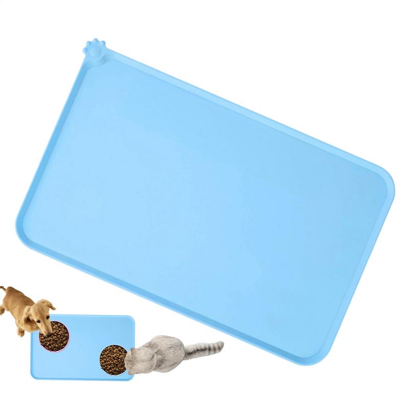 Covoraș impermeabil pentru animale de companie pentru câine, pisică, culoare solidă, din silicon, cu hrană pentru animale de companie, covoraș pentru băut, covoraș pentru hrănire pentru câini, spălare ușoară