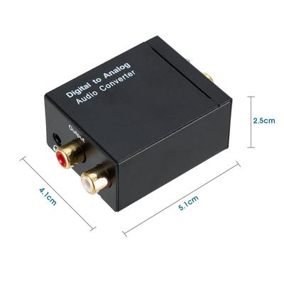 Convertisseur Audio numérique vers analogique 3.5mm, Fiber optique, Signal Coaxial vers adaptateur Audio analogique