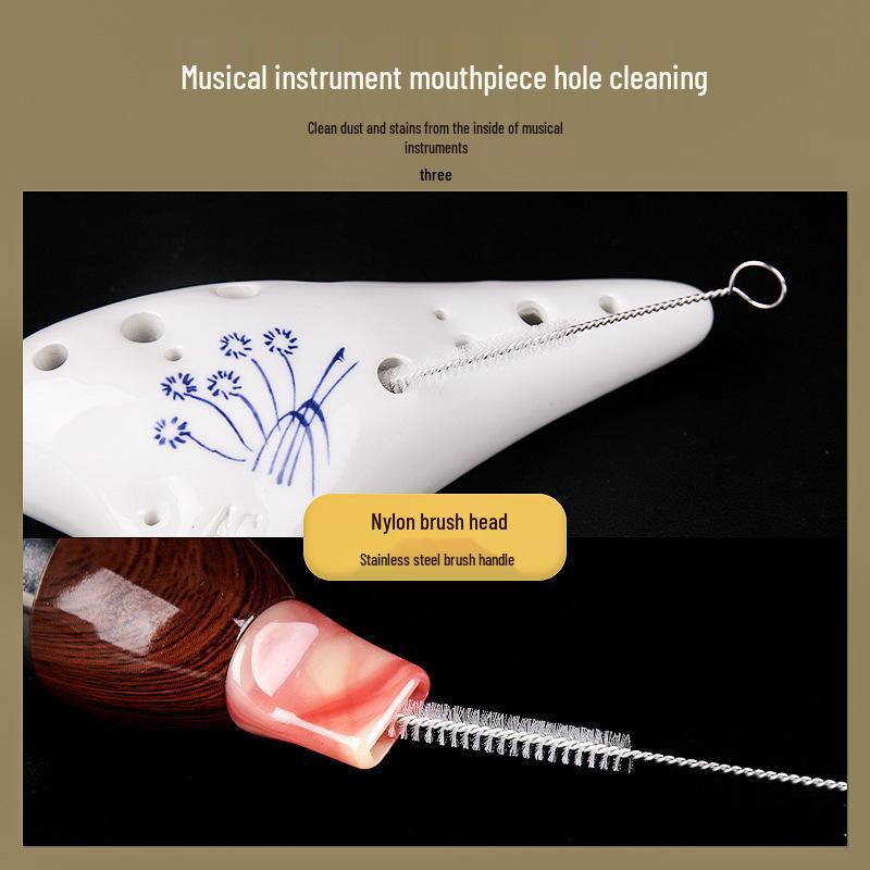 Universal Wind Instrument Cleaning Brush for Electric Instruments, Bawu, Hulusi, and Ocarina Mouthpieces