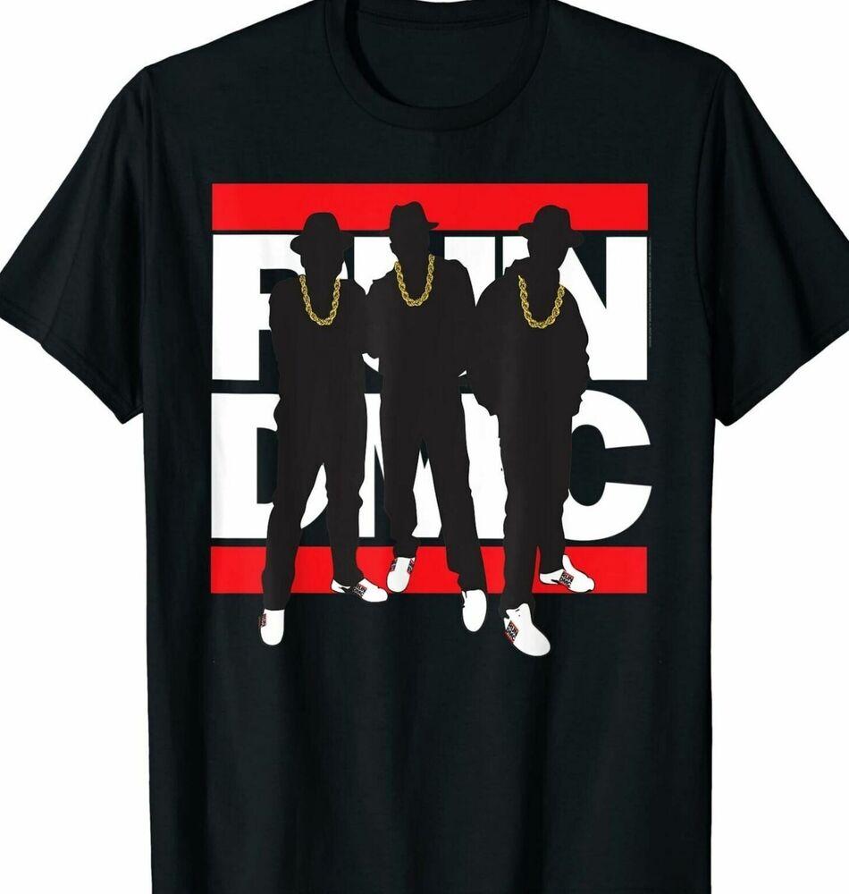 

Футболка мужская Run DMC Band Черная хлопковая футболка Все размеры от S до 5XL 4XL