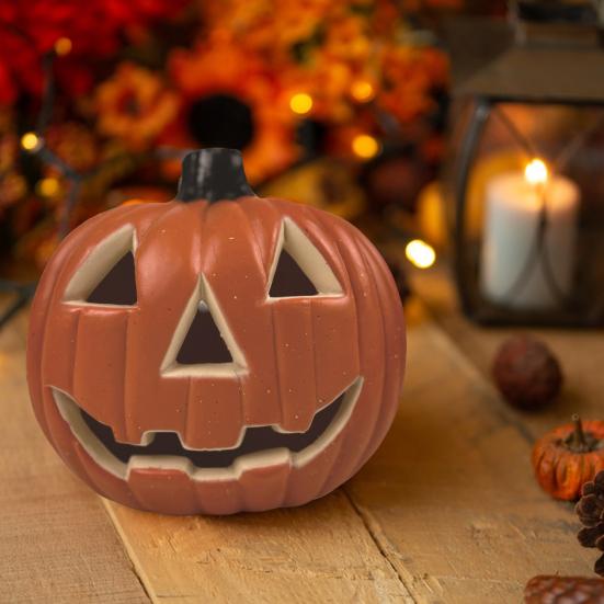 Halloween Pumpkin Decoration Fall Decor Jack O' Lantern Centerpiece Autumn Farmhouse Table Decoration for Home Cabinet Mantel