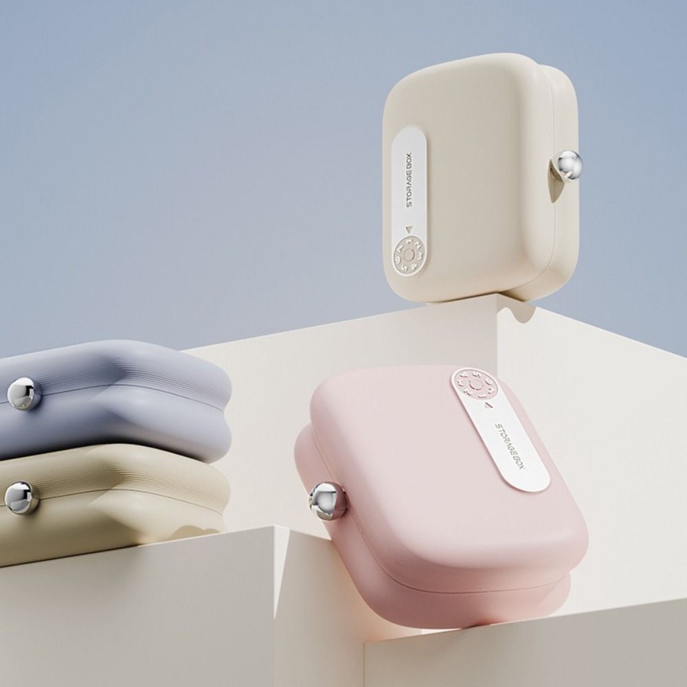 Mini Double Layer Pill Organizer Moisture-Proof Pill Dispenser Vitamin Container  Travel