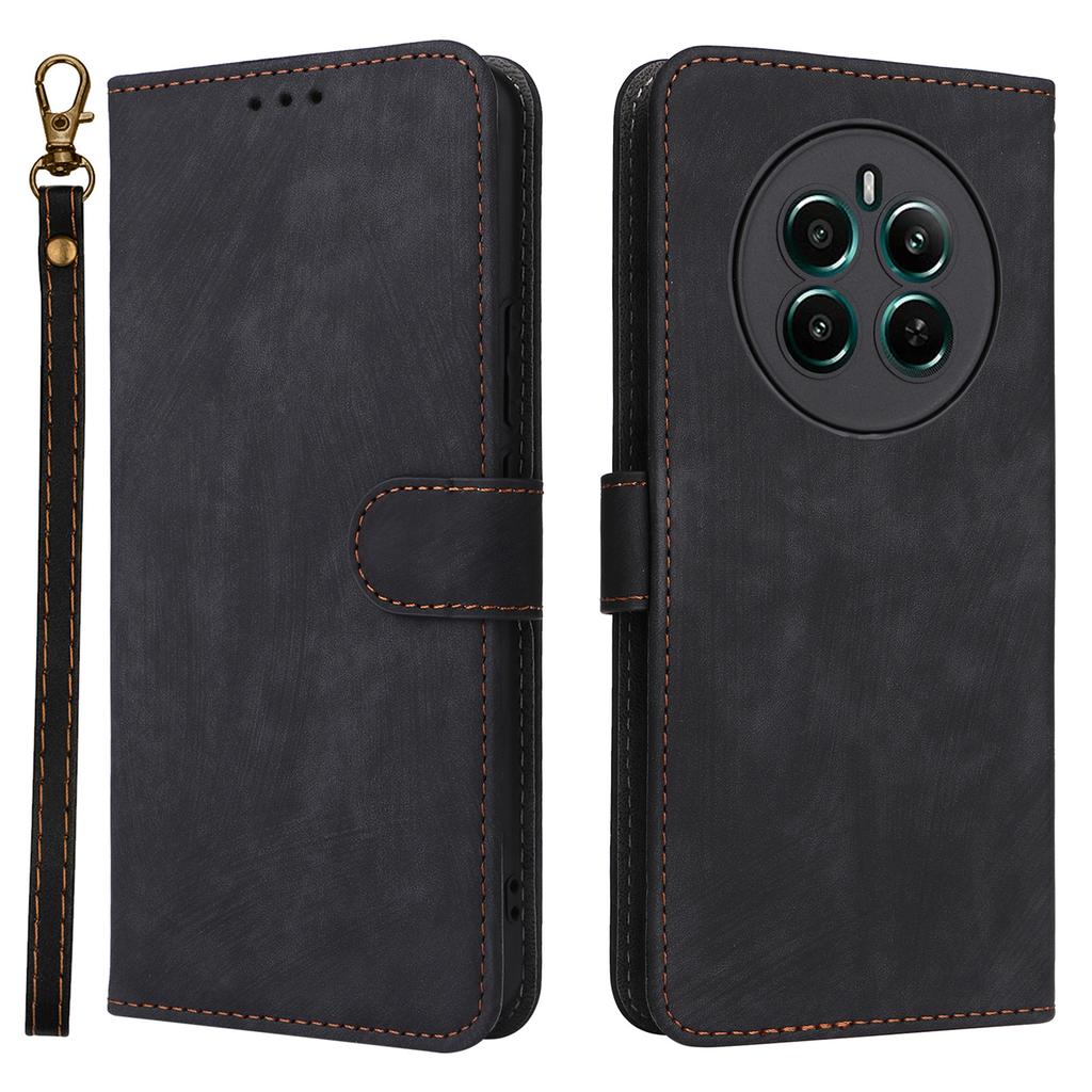 For Realme 12 4G/12+ 5G/Narzo 70 Pro 5G/Narzo 70 5G/P1 5G/13 4G Wallet Case RFID Blocking TPU Inner Shell Leather Phone Cover