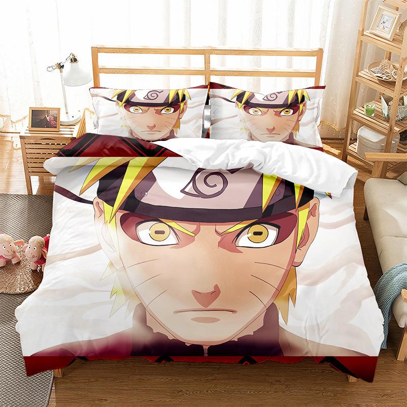 Bedding Fire Forbearance Cartoon Digital Printing Living Bedding Four-Piece Set